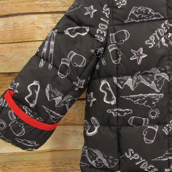SPYDER 18M Black/White/Red Snowsuit - Picture 6 of 16